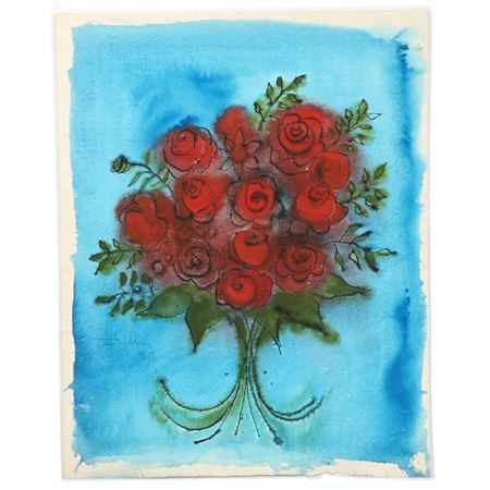 Bouquet of roses, 1968 by Joni Johnson - Auction record, sale price, and art valuation. Compare with similar artists and explore comparable artworks.