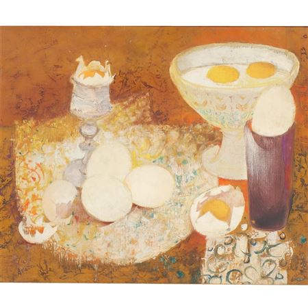 Nature Morte Dux Oeufs, still life with eggs