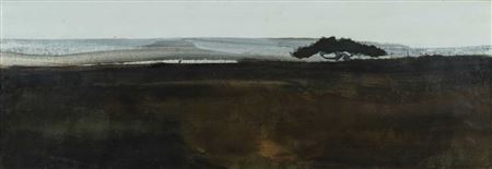 Barren landscape with single tree by Roger Cecil - Auction record, sale price, and art valuation. Compare with similar artists and explore comparable artworks.