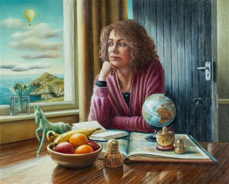 'Globe Trotter' by Sally Moore - Auction record, sale price, and art valuation. Compare with similar artists and explore comparable artworks.