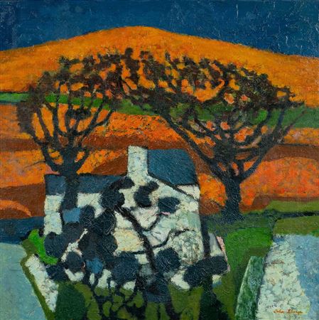 Welsh Landscape' by John Elwyn - Auction record, sale price, and art valuation. Compare with similar artists and explore comparable artworks.