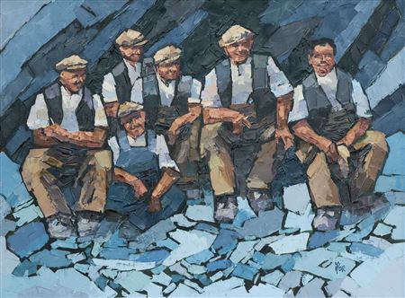 Sample artwork by Ifor Pritchard (1940 - 2010), known for painting - View similar artists and auction records