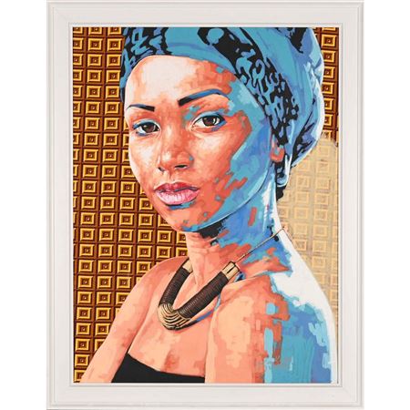PORTRAIT OF A WOMAN WITH HEADDRESS
