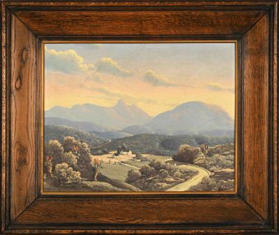 View of Valley with Farmhouse