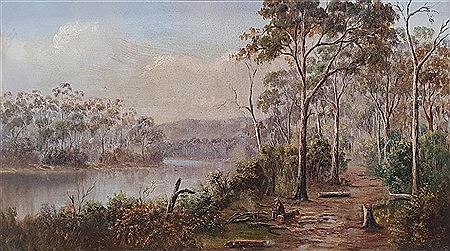 Untitled (Swagman by the River)