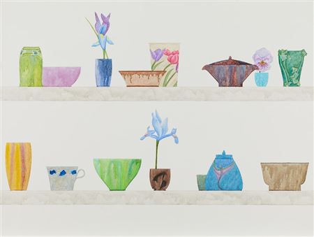 Two Shelves by Edward Baynard - Auction record, sale price, and art valuation. Compare with similar artists and explore comparable artworks.