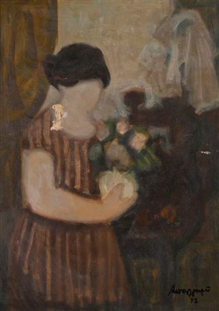 Sample artwork by Eva Boulgoura (1917 - 2000), known for painting - View similar artists and auction records