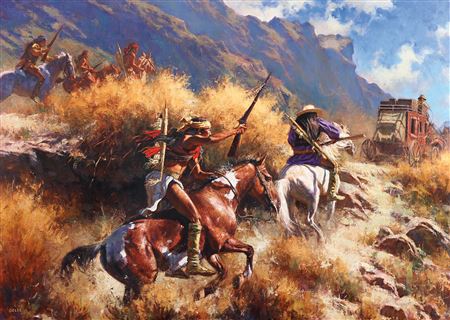Ambush Road by Don Oelze - Auction record, sale price, and art valuation. Compare with similar artists and explore comparable artworks.