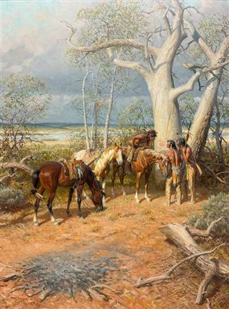 Cottonwood Gazette (2 paintings)