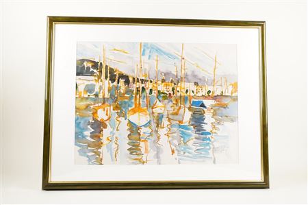Cannes, the harbor by Andre Patte - Auction record, sale price, and art valuation. Compare with similar artists and explore comparable artworks.