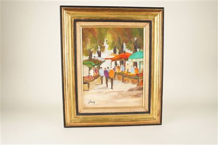 Market scene by Philippe Sauze - Auction record, sale price, and art valuation. Compare with similar artists and explore comparable artworks.