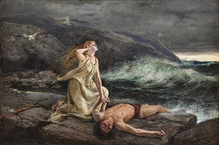 “Hero finds Leander's body on the beach” by Gerda Wallander - Auction record, sale price, and art valuation. Compare with similar artists and explore comparable artworks.