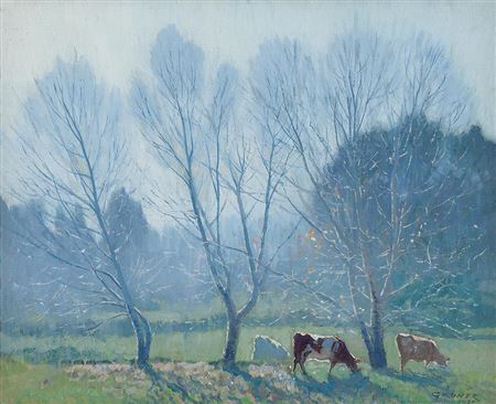 Frost 1932 by Elioth Gruner - Auction record, sale price, and art valuation. Compare with similar artists and explore comparable artworks.