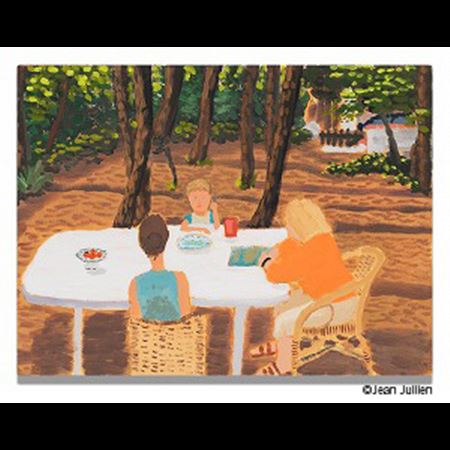 Martine et Sarah aidant Lou à manger