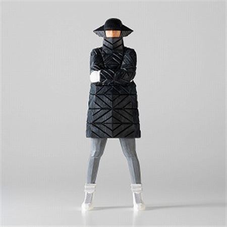 B-GIRL Down Jacket NAGAME BLACK