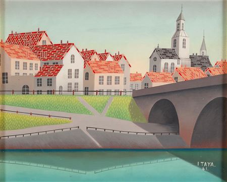 Cityscape with bridge