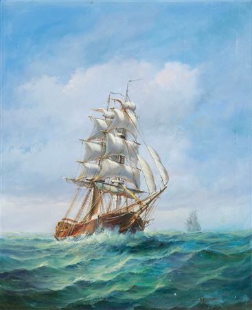 Ship at sea