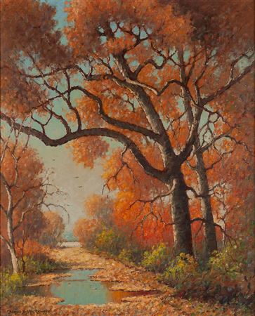 Old Maryland Lane in Autumn