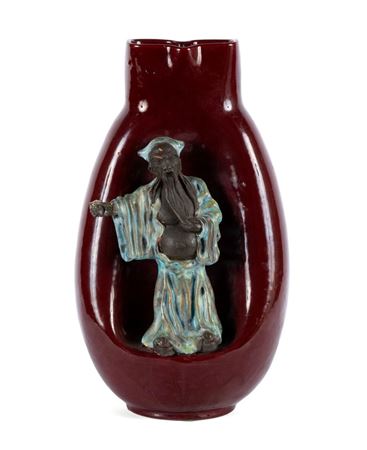 GLAZED EARTHENWARE VASE