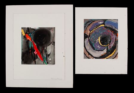 Red over Black' and 'Untitled #2'