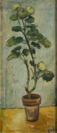 Still Life with Potted Plant