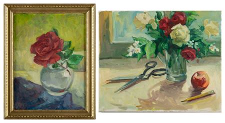 Two Floral Still Lifes