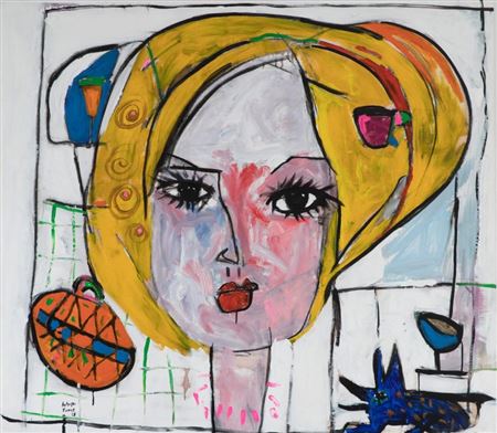 "Blonde with purse" 2015