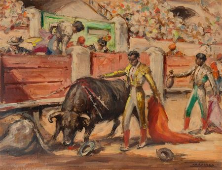 "Bullfighting scene"