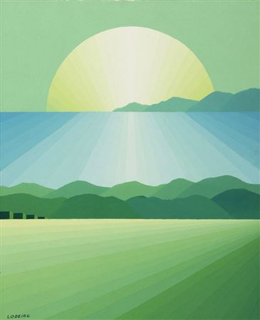 Sunset in the Galician estuaries, 1996