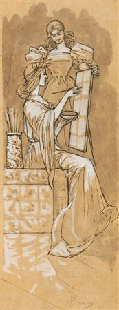 "Original project for the poster: Mosaicos Escofet-Tejera y Cia", ca. 1900 by Alejandro de Riquer Inglada - Auction record, sale price, and art valuation. Compare with similar artists and explore comparable artworks.