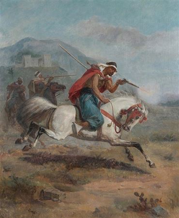 "Arabian horseman", second half of the 19th century