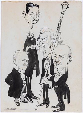 Sample artwork by Josep Costa Y Ferrer (1876 - 1971), known for caricatures and drawings - View similar artists and auction records