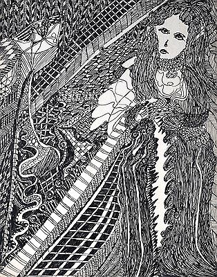 Woman In Evening Gown.