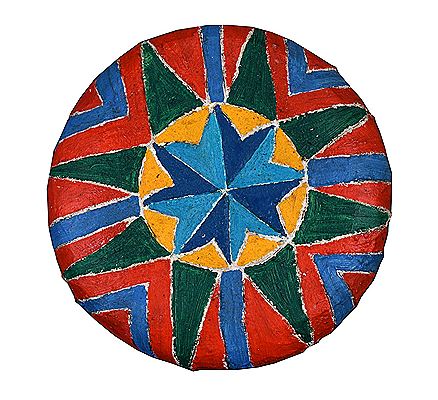 Decorated Concrete Disk by Eddie Martin - Auction record, sale price, and art valuation. Compare with similar artists and explore comparable artworks.