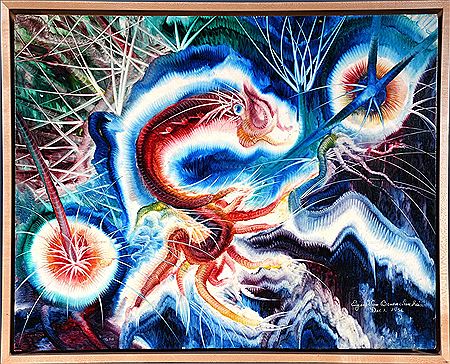 No. 518 - Cosmic Dragon by Eugene Von Bruenchenhein - Auction record, sale price, and art valuation. Compare with similar artists and explore comparable artworks.