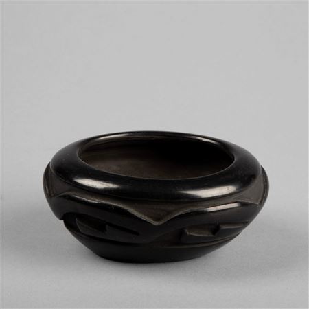 Carved Blackware Bowl