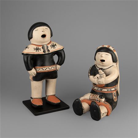 Pair of Polychrome Storytellers