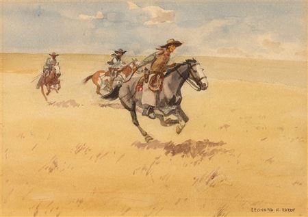 Untitled (Cowboys on Horseback)