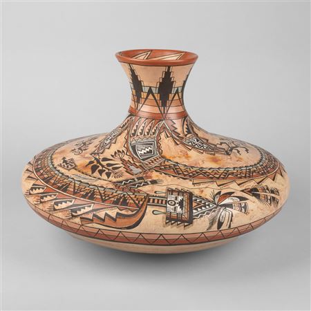 Polychrome Pottery Jar: Whirling Rainbow Goddesses of the Windway Chant