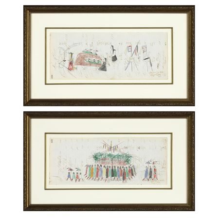 Group of Two Ledger Drawings, 2009