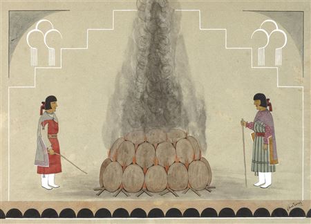 Firing Pottery