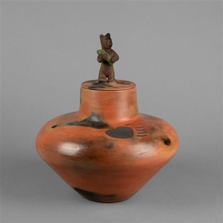 Jar with Bear Lid
