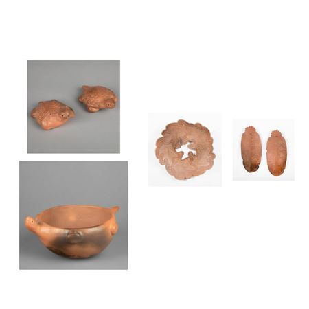 Group of Six Pottery Items