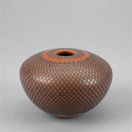 Black on Red Seed Bowl