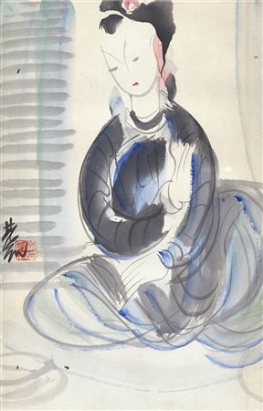 Lady in Blue