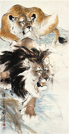 Sample artwork by Jiying Liu (Born 1921), known for painting - View similar artists and auction records