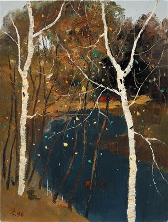 Autumn leaves and spring flowers