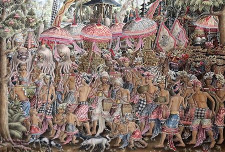 Melasti by I Made Sadra - Auction record, sale price, and art valuation. Compare with similar artists and explore comparable artworks.