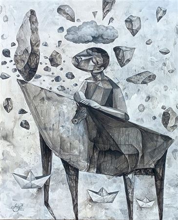 Sample artwork by Arif Fiyanto (Born 1985), known for painting - View similar artists and auction records