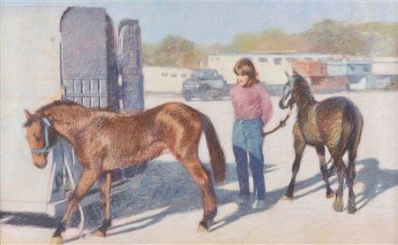 "Girl with Horses"